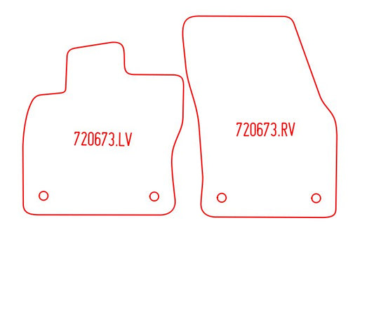 Automatten Volkswagen Touran (2015-Heden)