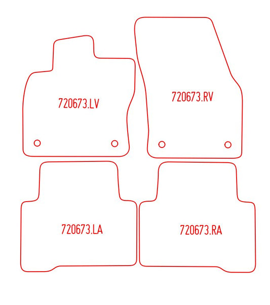 Automatten Volkswagen Touran (2015-Heden)