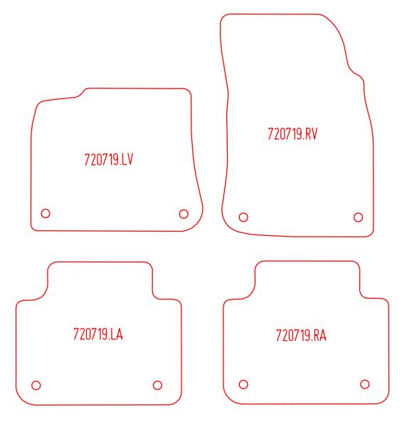Automatten Porsche Cayenne coupe coupe / Cayenne III suv (2019-Heden)