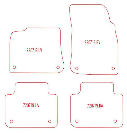 Automatten Porsche Cayenne coupe coupe / Cayenne III suv (2019-Heden)