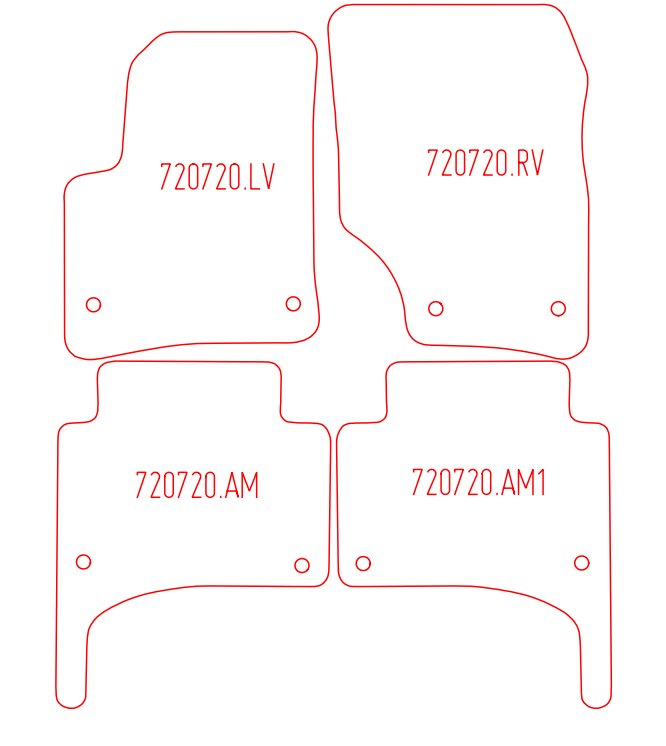 Automatten Porsche Cayenne (2002-2010)