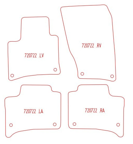 Automatten Porsche Cayenne II (2010-2017)