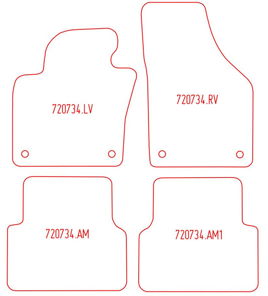 Automatten Volkswagen Tiguan (2007-2016)