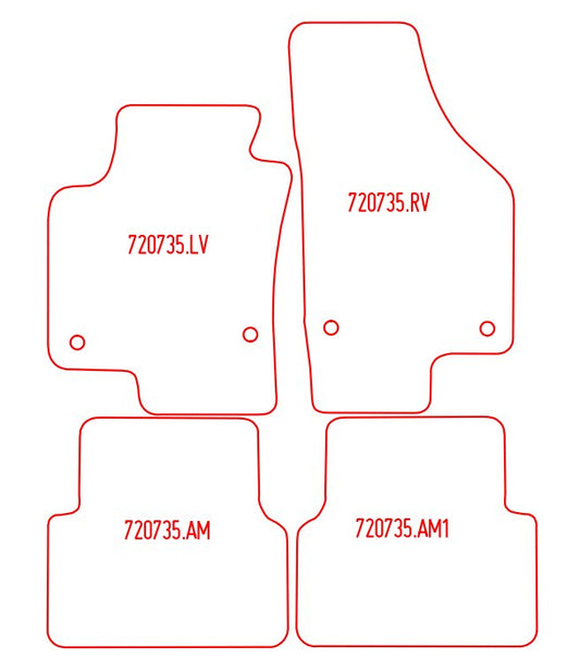 Automatten Volkswagen Tiguan (2007-2016)