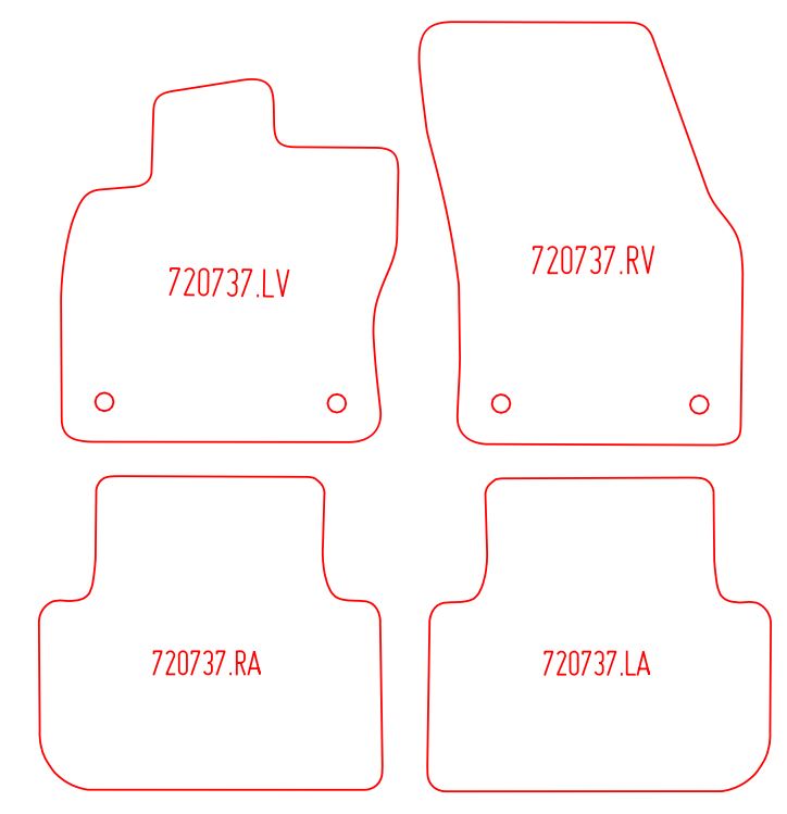 Automatten Volkswagen Tiguan (2016-2023)