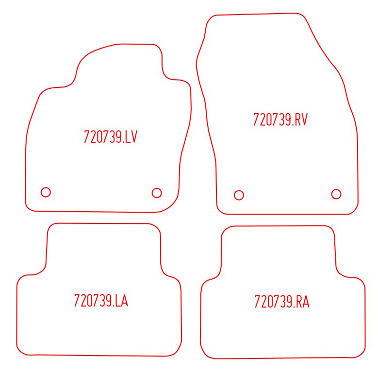 Automatten Volkswagen T-Cross (2018-Heden)