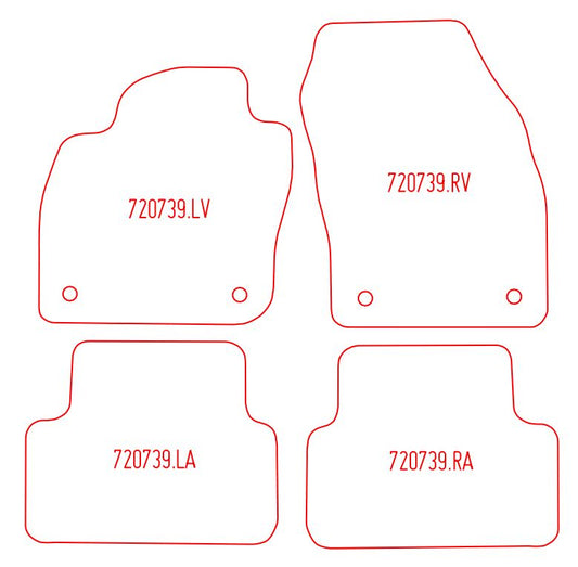 Automatten Volkswagen T-Cross (2018-Heden)