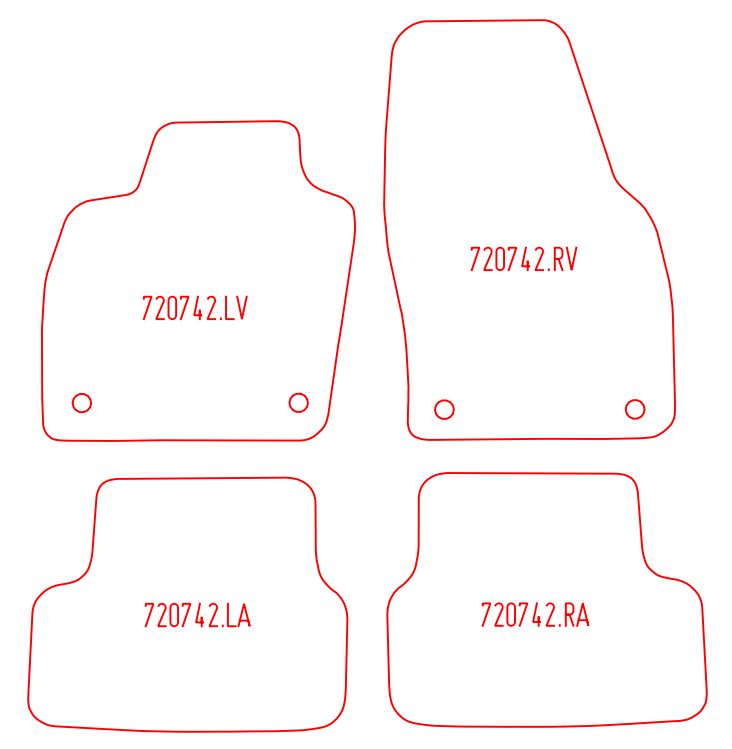 Automatten Volkswagen Taigo (2021-Heden)
