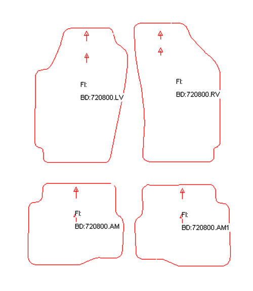 Automatten Volkswagen Fox (2005-2011)