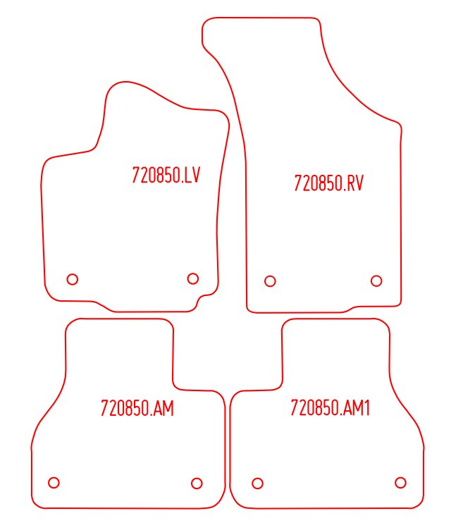 Automatten Volkswagen Phaeton (2002-2016)