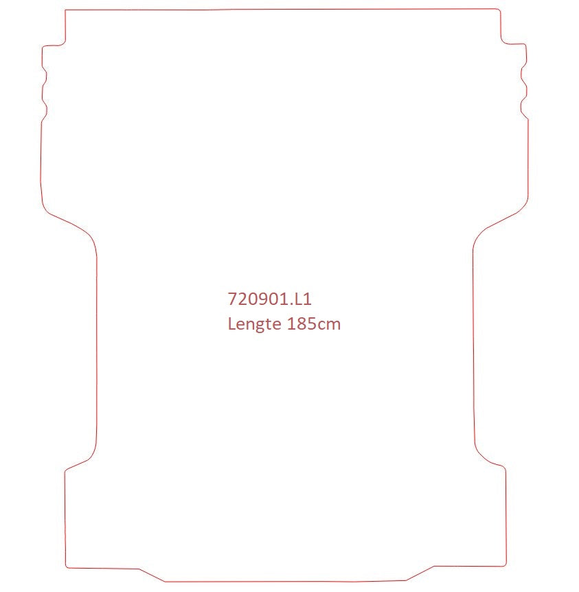 Laadvloermat Volkswagen Amarok dubbel cabine / Amarok plus cabine (2010-2022)