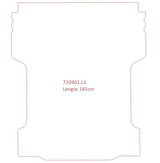 Laadvloermat Volkswagen Amarok dubbel cabine / Amarok plus cabine (2010-2022)