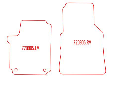 Automatten Volkswagen Amarok dubbel cabine / Amarok plus cabine (2010-2022)