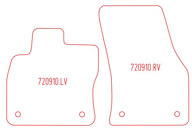 Automatten Volkswagen T-Roc (2017-2025)
