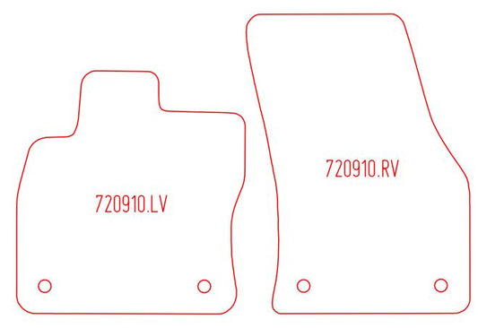 Automatten Volkswagen T-Roc (2017-2025)