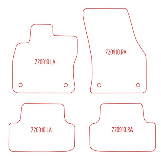 Automatten Volkswagen T-Roc (2017-2025)
