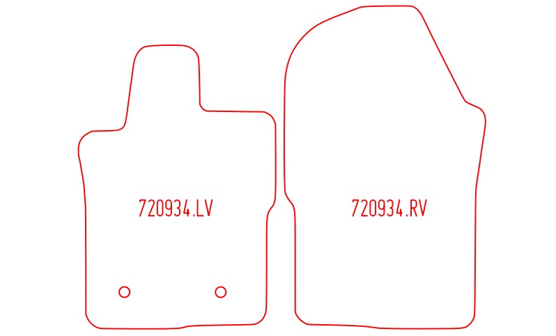 Automatten Volkswagen Amarok dubbel cabine (2023-Heden)