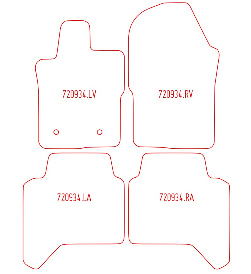 Automatten Ford Ranger (2023-Heden)