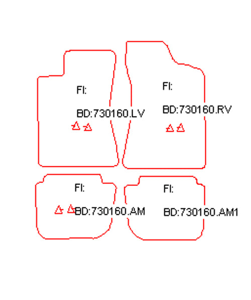 Automatten Volvo 460 (1988-1993)