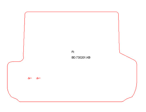 Kofferbakmat Volvo 740 Estate (1989-1989)
