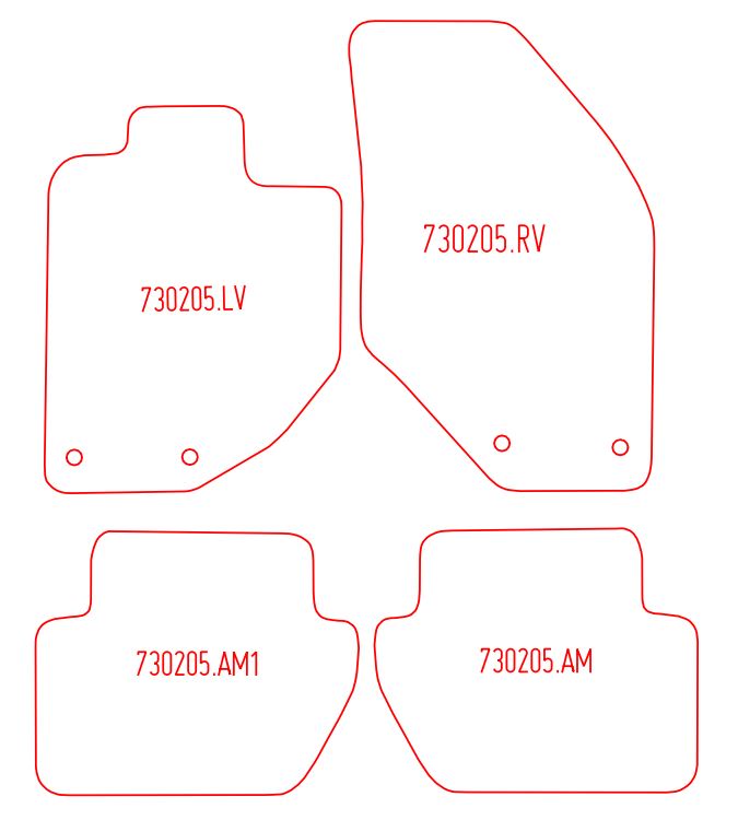 Automatten Volvo 850 sedan / 850 Estate stationwagon (1993-1997)