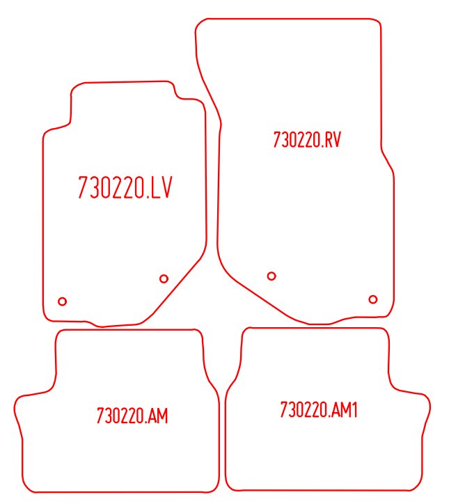 Automatten Volvo 960 sedan / 960 Estate stationwagon (1994-1994)