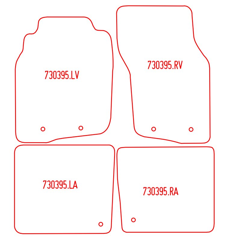 Automatten Volvo S40 (1996-2000)