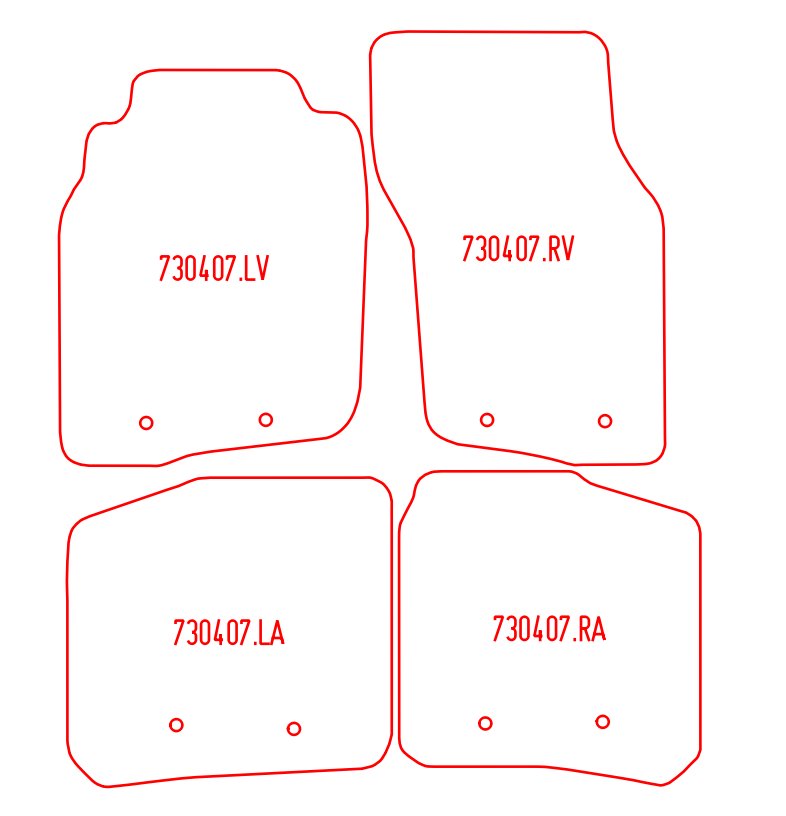 Automatten Volvo S40 (1996-2000)