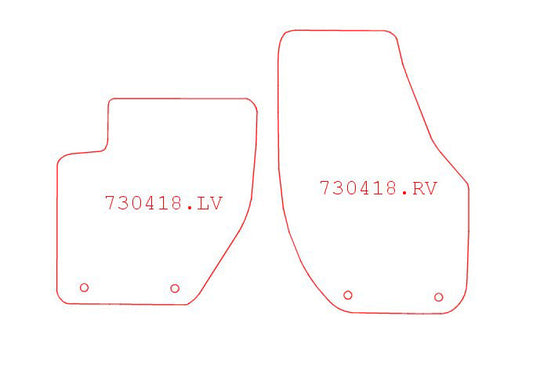 Automatten Volvo V40 / V40 Cross Country (2013-Heden)