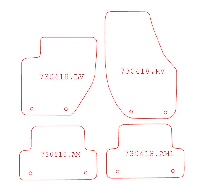 Automatten Volvo V40 / V40 Cross Country (2013-Heden)