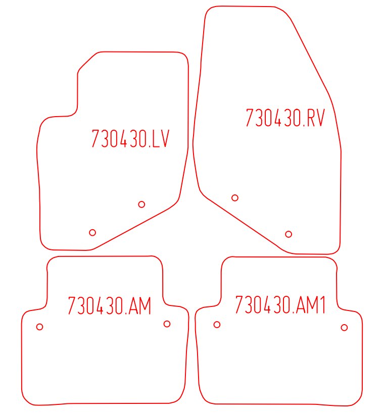 Automatten Volvo S80 (1998-2006)