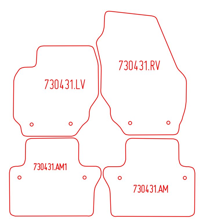 Automatten Volvo S80 (2006-2016)