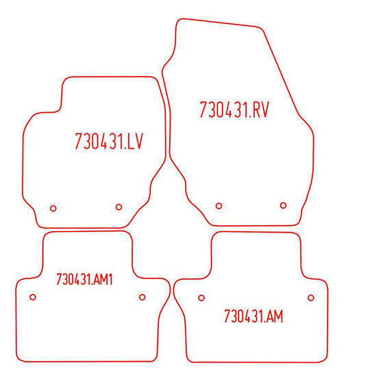 Automatten Volvo S80 (2006-2016)