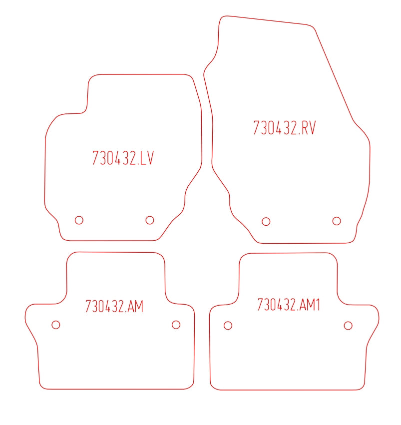 Automatten Volvo XC70 (2007-2016)