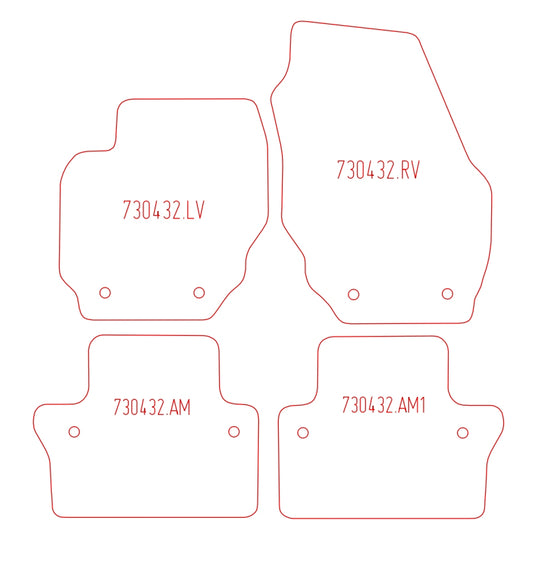 Automatten Volvo XC70 (2007-2016)