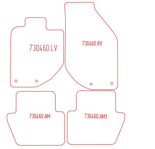 Automatten Volvo V70 / V70 XC (1998-2000)