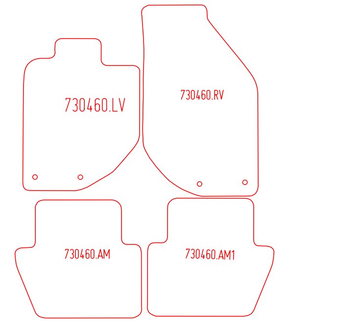 Automatten Volvo S70 (1997-2000)