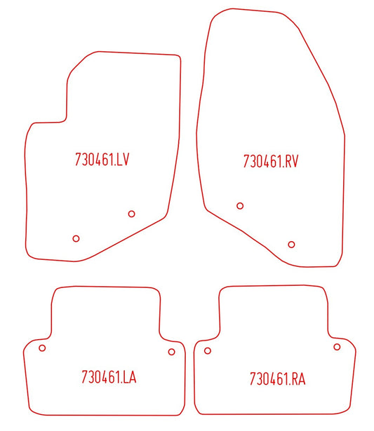 Automatten Volvo V70 / V70 Cross Country (2000-2002)