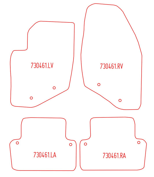 Automatten Volvo V70 / V70 Cross Country (2000-2002)