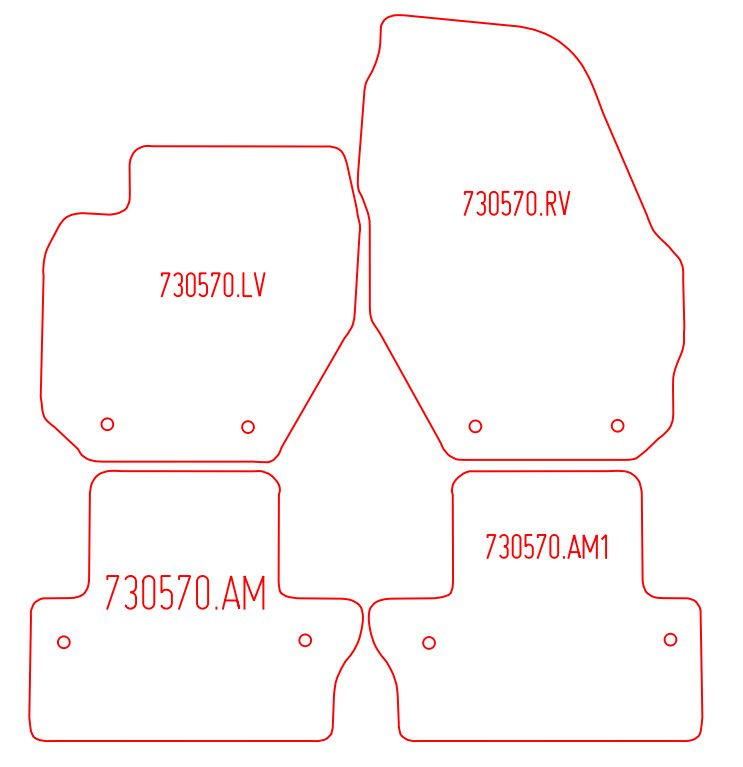 Automatten Volvo S60 (2010-2018)