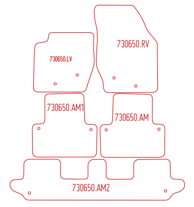 Automatten Volvo XC90 (2002-2015)