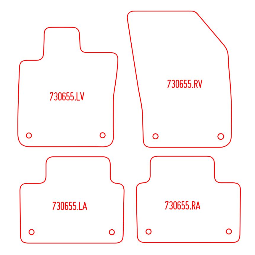 Automatten Volvo V60 (2018-Heden)