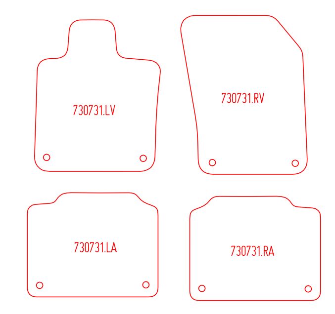Automatten Volvo V90 / V90 Cross Country (2017-Heden)