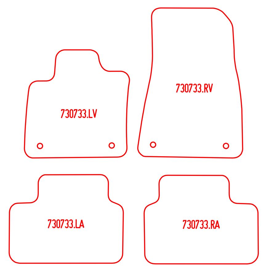 Automatten Volvo XC40 Recharge (electrisch) (2020-2024)
