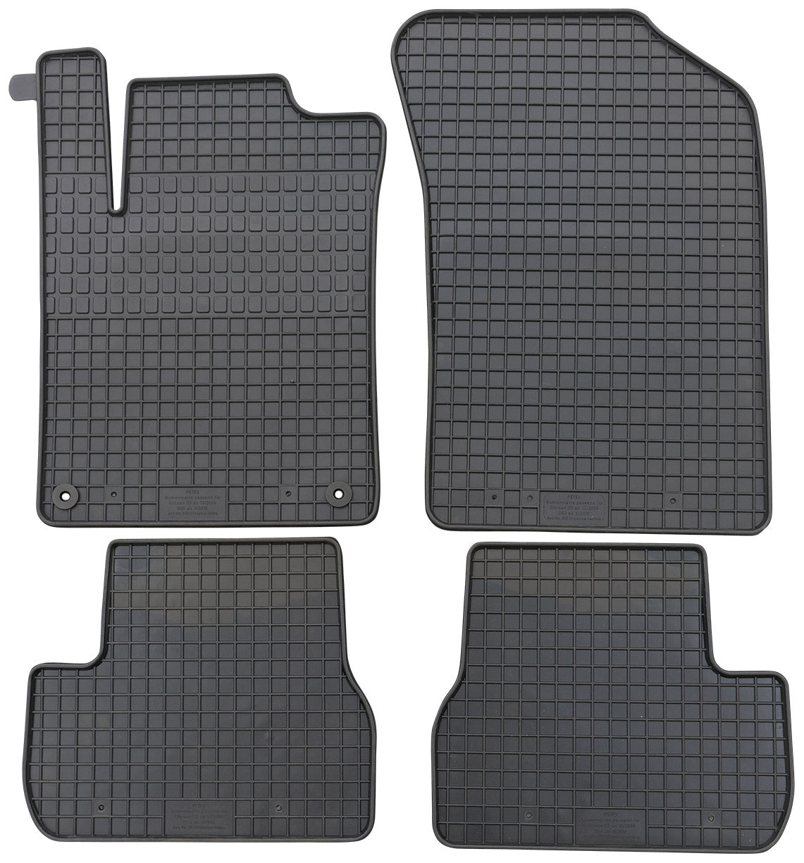 Rubbermatten Citroen DS3 2010-2019 (complete set) - Petex