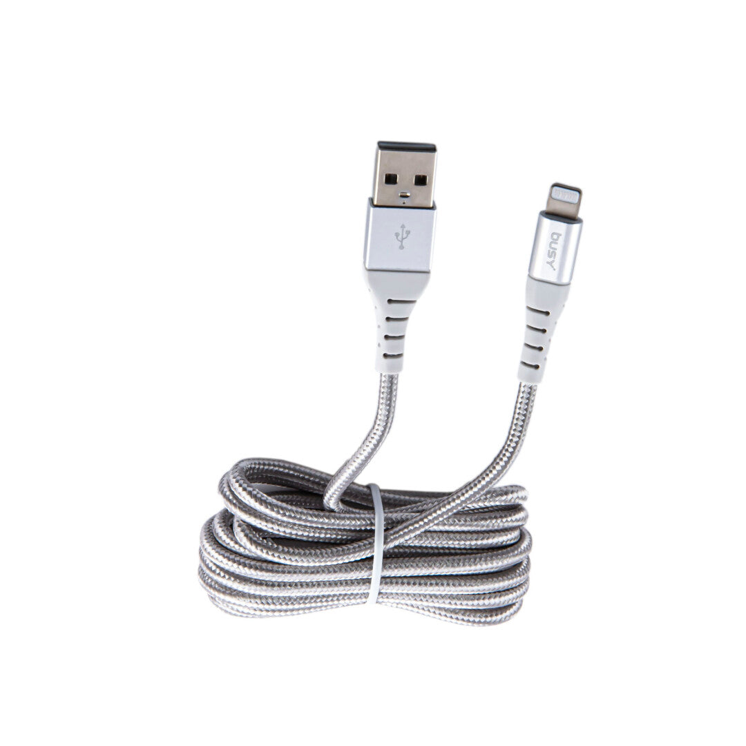 Iphone/Ipad/Ipod kabel USB-Lightning (met Mfi Apple certificaat) - Nylon kabel 1,8 meter lang