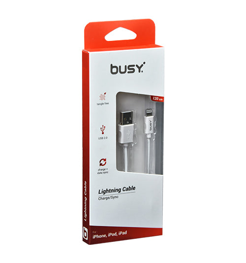 Iphone/Ipad/Ipod kabel USB-Lightning - pvc kabel 1,2 meter lang