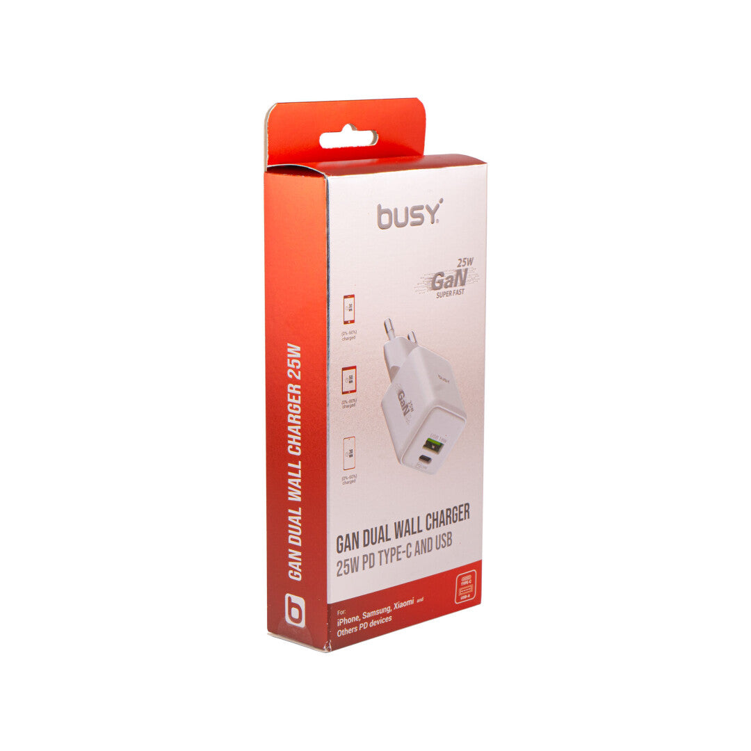 Snellader duo â€“ USB-C 25W / USB 18W