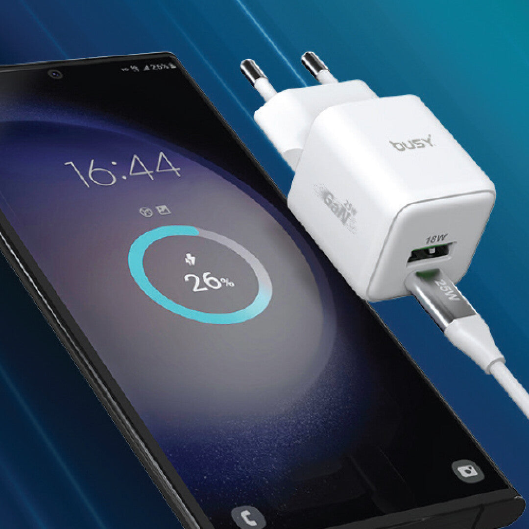 Snellader duo â€“ USB-C 25W / USB 18W