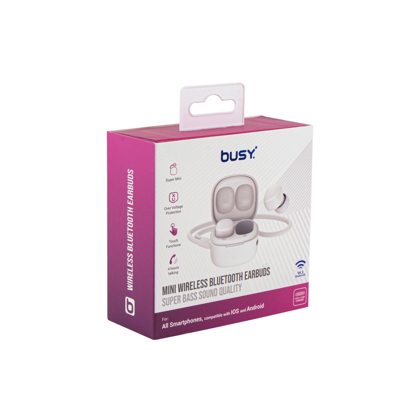 Mini draadloze earbuds Bluetooth oordopjes - Nude